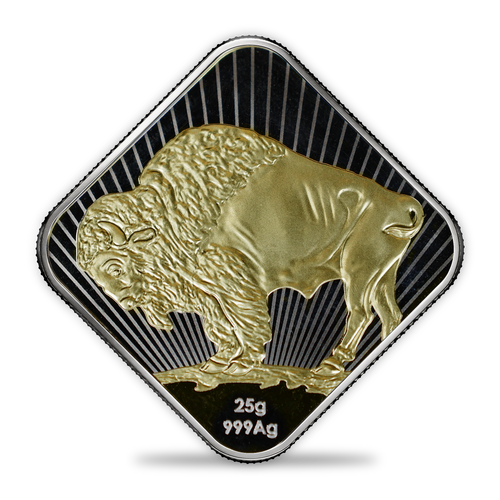 25g .999 Gold-Plated Silver Buffalo – Sunshine Mint Direct