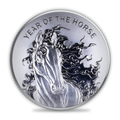 1oz .999 Lunar Fire Horse