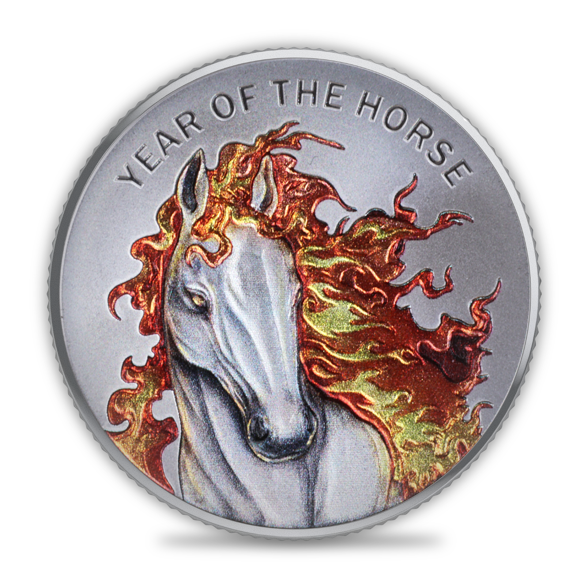 1oz .999 Colorized Lunar Fire House