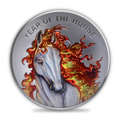 10oz .999 2026 Year of the Horse - Colorized Edition