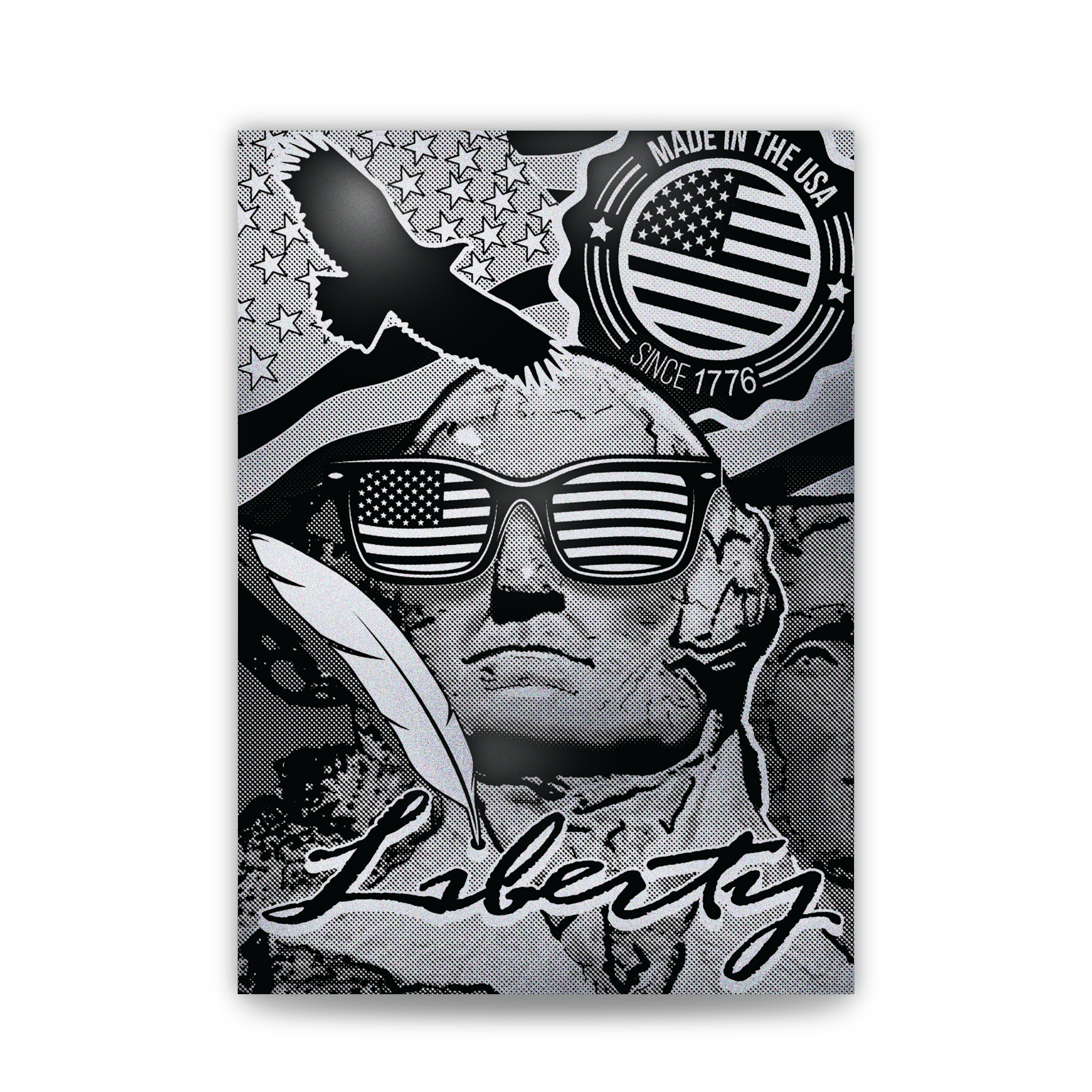 25g .999 Silver George Washington Trading Card || Proof-like