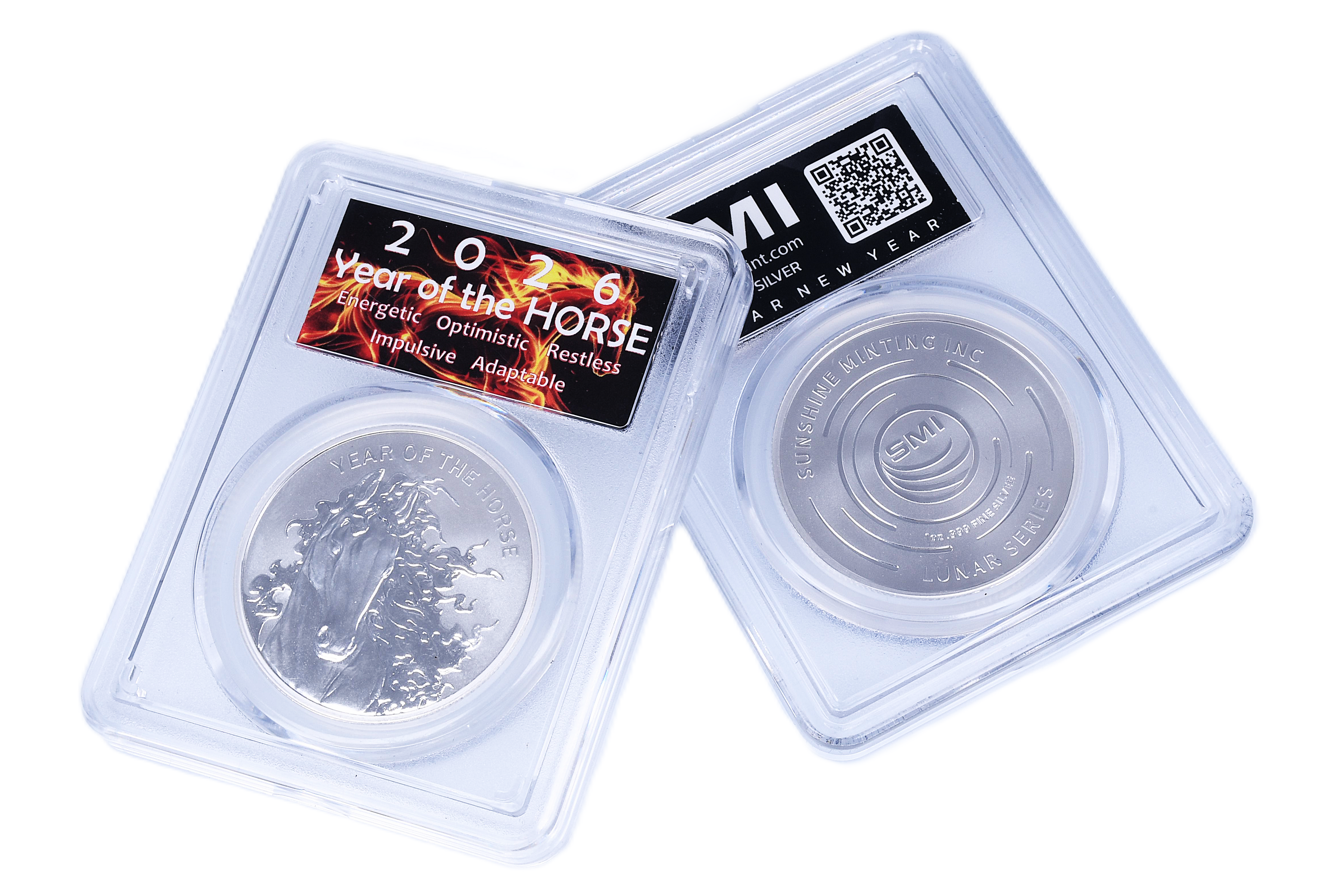 1oz .999 Lunar Fire Horse