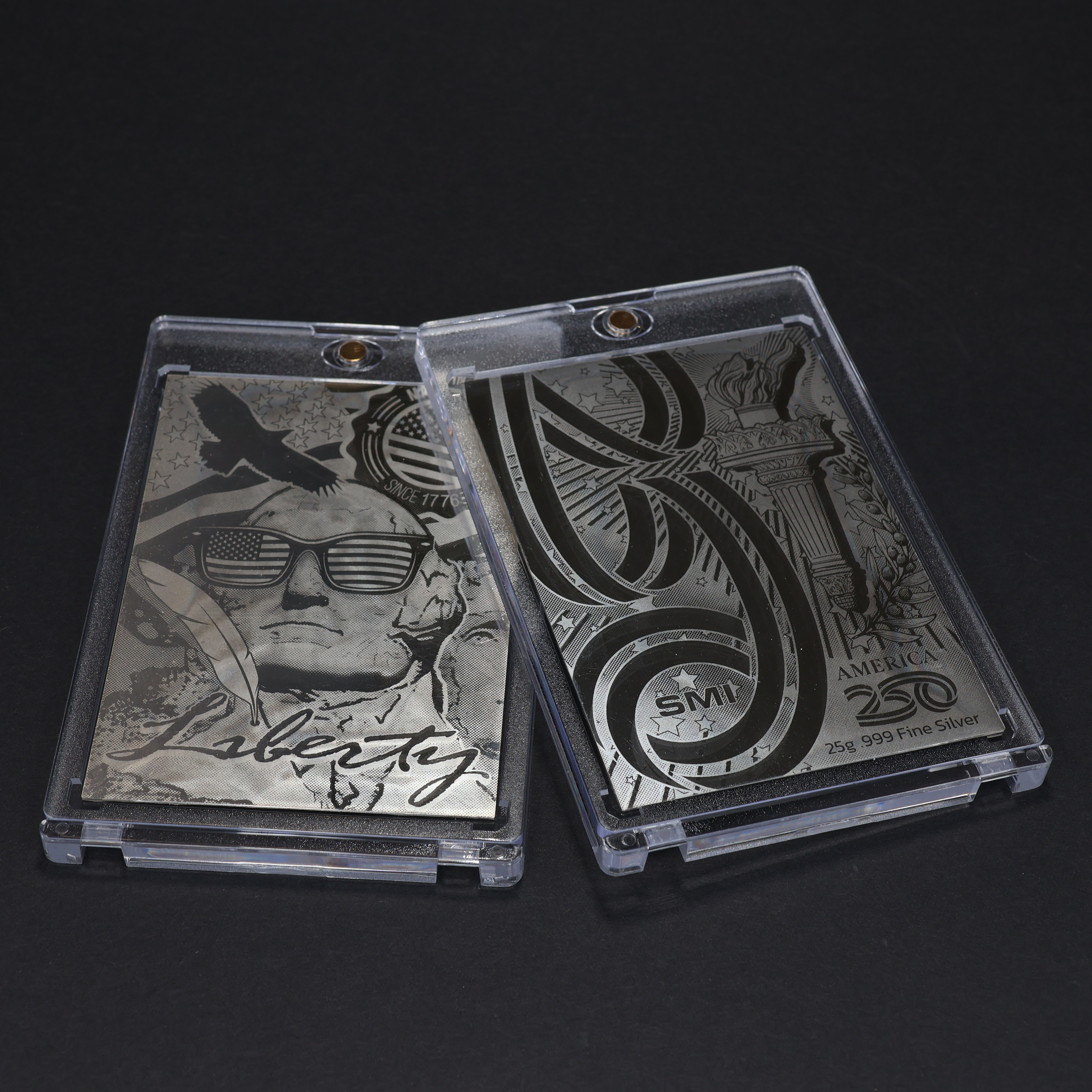 25g .999 Silver George Washington Trading Card || Proof-like